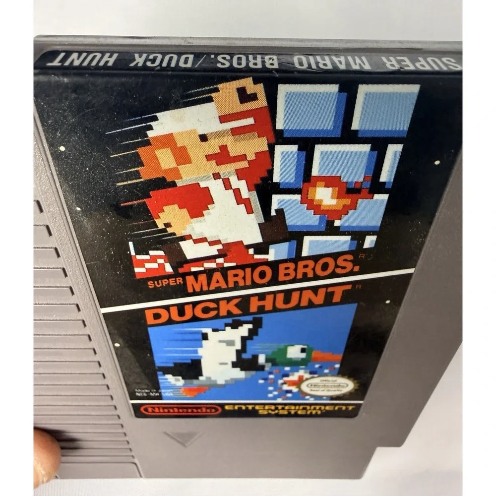 Super Mario Bros Duck Hunt NES Game Tested Working w/ Dust Sleeve